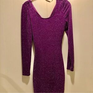 Pretty plum sparkle dress